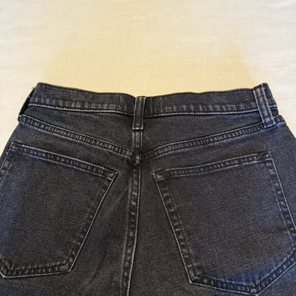A&F Abercrombie & Fitch Ankle Straight Ultra High Rise Black Denim Jeans 27 / 4 - Picture 4 of 6